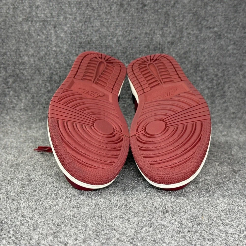 Jordan 1 Retro Mid Shoes Men's 8 Team Red Black Athletic Basketball Sneakers